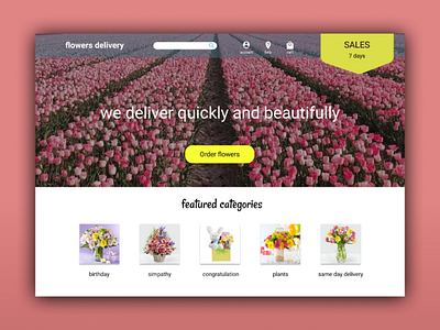 flowers figma sites ui ux web web design