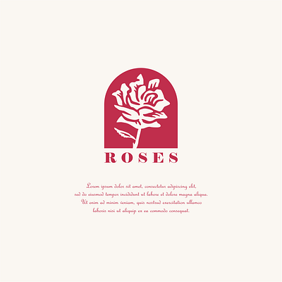 Roses artnoise design flower identitiy logo logodesign rosemary roses