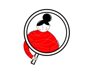 Looking for something?... art artwork charachter design digital illustration flat girl illustration procreate