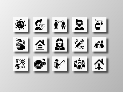 Corona Outbreak (Glyph) corona coronavirus covid covid19 creative design doodle glyph healthcare icon icon bundle icon set iconfinder iconography illustraion pictogram prevention vector wfh workfromhome