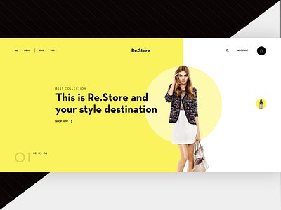 Re.Store branding clothes shop design graphic design logo mobile application ui ui design ux design web design