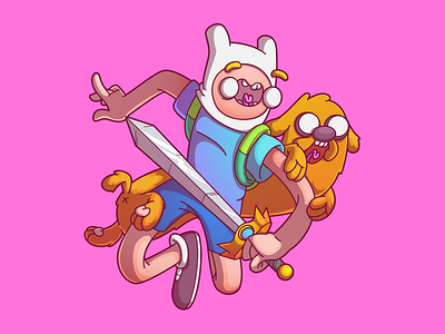 Adventure Time brazil character color cool flat fun illustration sao paulo thunder rockets vector
