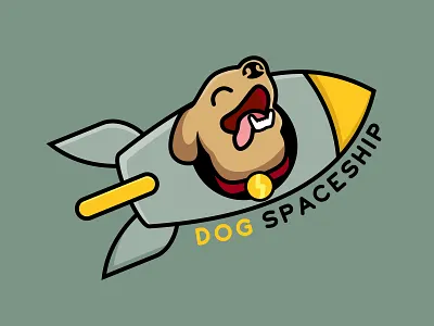 dogs on rocket animal animal illustration animal logo animals dog dog logo dog mascot mascot pet vet