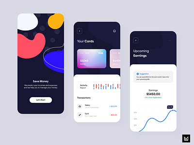 Wallet App activity adobe xd app bank banking card design ecommerce em em design figma finance idea minimal sketch transaction ui ux