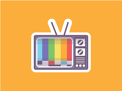 TV POC icon illustration illustrator logo television tv vector