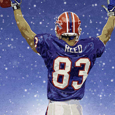 Andre Reed Illustration adobe bills buffalo buffalo bills concept design drawing football illustration illustrator national football league nfl sports