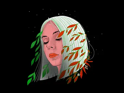 Maria y sus plantitas art design designer digital illustration illustrator mexico vector vectorart vectorillustration