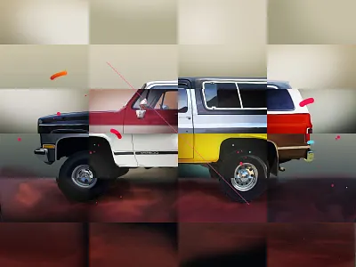 GMC Jimmy 4x4 digital art digital painting illustration jimmy offroad