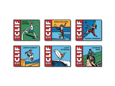 Clif Bar Enamel Pins athlete clif bar dan kuhlken dkng enamel pin enamel pins mountain bike mountain biking nathan goldman pins rock climbing skateboarding soccer surfing tennis vector woman women