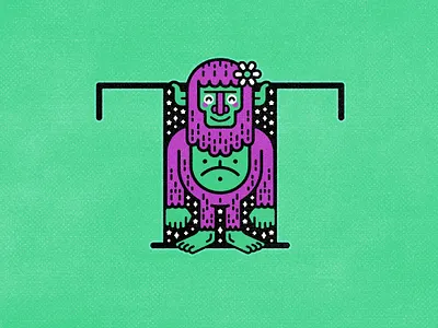 T - Troll 36 days of type 36daysoftype alphabet custom type design graphic design illustration letter lettering minimal mythical t troll type typography vector