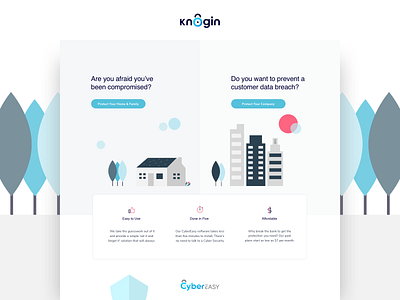 Knogin - Website Design agency animation custom illustrations cybersecurity data protection design design agency illustration interaction design interface saas software design software development company ui ux uxui web webdesign website design