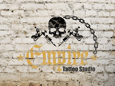 Tattoo Studio Empire branding design graphic design logo logo design mock up tattoo logo vector