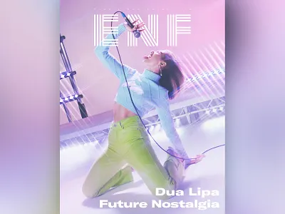 ENF Issue 10 brand brand identity branding clean cover design dua lipa editorial future nostalgia identity lettering logo logo design logotype magazine music photography type typography zine