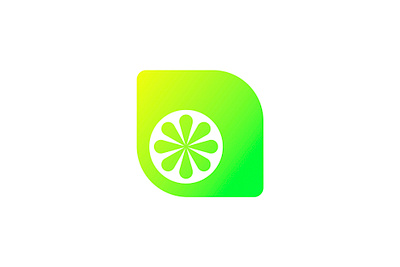 Lime // Icon Design app citrus fruit gradient icon illustrator lime logo vector