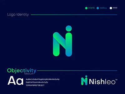 NishIeo Brand Logo 3d abstract abstract logo ai vector app icon app icon designers brand identity brand identity design branding colorful logo company branding concept logo corporate logo creative design graphicdesign grid logo illustration logo letter logo letter logo design modern logo monogram