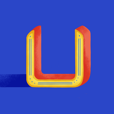 36 days of type: U 2020 36daysoftype07 colors palette digital illustration dribble illustration lettering