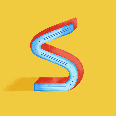 36 days of type: S colors palette digital illustration dribble illustration lettering type