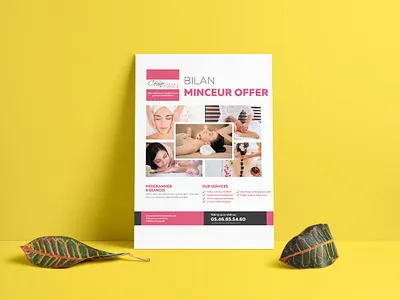 Flyer design for SPA. branding business corporate corporate identity design flyer flyer artwork flyer design icon illustration logo marketing modern vector