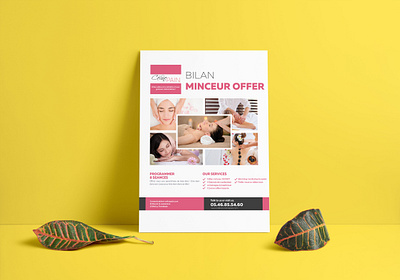 Flyer design for SPA. branding business corporate corporate identity design flyer flyer artwork flyer design icon illustration logo marketing modern vector