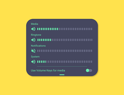 Volume Setting app design concept design ui ui design ui ux ux ux design