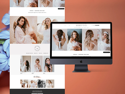 Untamed Petals bridal ecommerce floral flowers shopify web web design website design wedding weddings