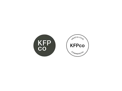 KFPco Brand Marks branding commercial photography design icon logo modern design modern logo photographer san serif typography watermark