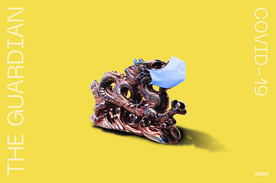 The Guardian - Dragon colorful covid19 design dragon dribbble duyduc hanoi illustration vietnam yellow