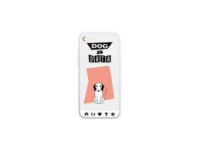 Dog E Data, Home Screen adobe animal app branding data design dog fitbit googi health illustration interactive logo mobile pet tracking ui ux