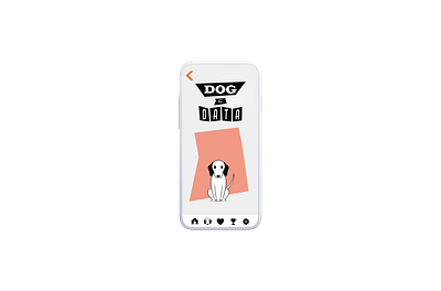 Dog E Data, Home Screen adobe animal app branding data design dog fitbit googi health illustration interactive logo mobile pet tracking ui ux