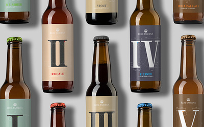 Real Taberna Label design graphicdesign illustration label packaging roman numerals taberna belga