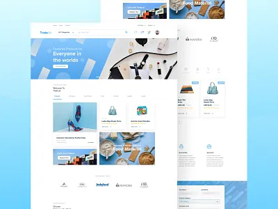 Trade Portal Website Exploration dekstop design ecommerce portal shop shopping trade trading ui uiux web web design website website concept