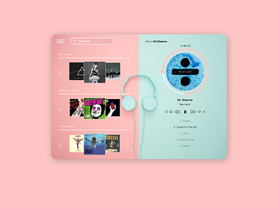 Music Player DailyUI#009 dailyui dailyui009