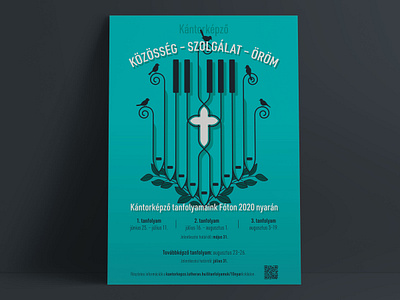 Poster - Church Musician Traning Camp advert advertising advertising design camp poster church church music cross hungary illustration illustrator lutheran music organ pipes piano piano keys poster poster art poster design vector vector illustration