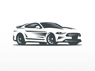 Ford Mustang illustration automotive logo bold car car illustration design ford mustang illustration lineart logo masculine mustang simplelogo sport