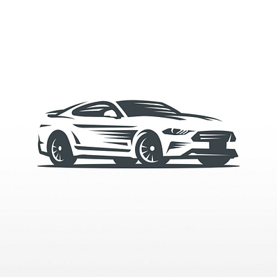 Ford Mustang illustration automotive logo bold car car illustration design ford mustang illustration lineart logo masculine mustang simplelogo sport