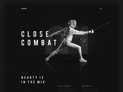 Cartel — Website Exploration homepage ux ux ui uxui webdesign