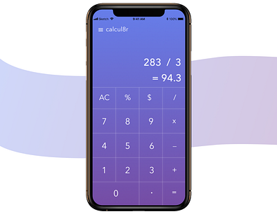 Daily UI Challenge - Day 04 - Calculator app design design illustration toronto ui ui design user interface ux ux ui ux design webdesign