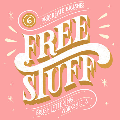 Freebies! brush lettering brushpen freebies hand lettering lettering procreate procreate brushes stayathome typography worksheets