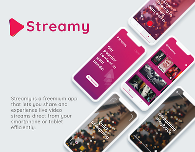 Visual identity and UI/UX for video streaming app adclues media adclues media app app design app ui branding design farviz minimal mobile app design ui ux video streaming