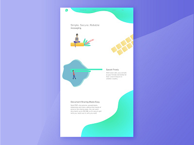 Whatsapp Landing Page adobexd art daily ui daily100challenge dailyui 003 dailyuichallenge design illustration illustrator landing page design landingpage ui ux ui