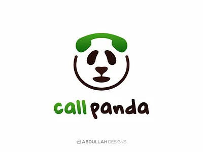Call Panda abdullah designs call contemporary dribbble illustration instagram logo design logodesign logotype minimal panda typography vector