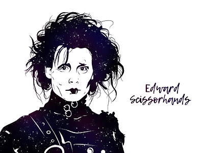 Edward Scissorhands design digital art digital illustration digitalart drawing edward edward scissorhands flat graphic design illustration illustrator purple vector vector art vector illustration vectorart