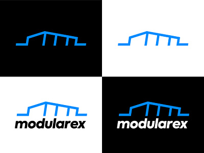 Modularex logo design brand identity design icon logo logo design logotype minimal minimalism simple typography vector