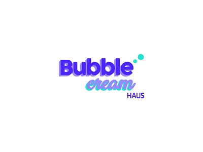 Logotipo Bubble Cream Haus agency brand branding bubbles coffee cream delicious design drinks frappe logo logotype smoothie tea