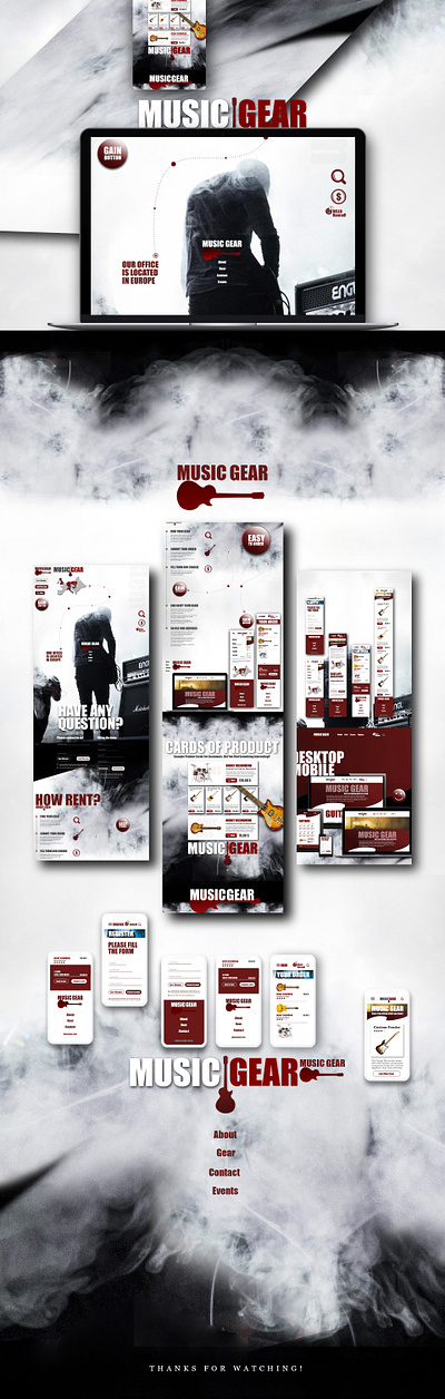 MusicGear Finish finisz finish1 app branding design illustration ui ux web website