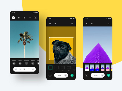 Image Editor - Yle UI Kit app camera design image editor interface mobile photo editor sketch ui ui kit ui8 unsplash user experience user interface ux vsco