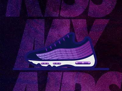 Kiss My Airs air air max iconography illustration nike shoes space vector