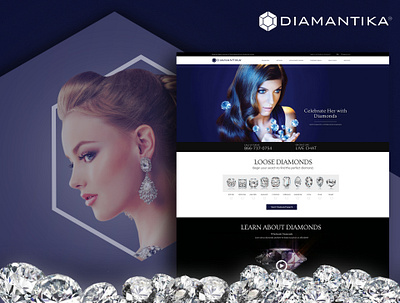 DIAMANTIKA branding design illustrator logo photoshop ui ux web website