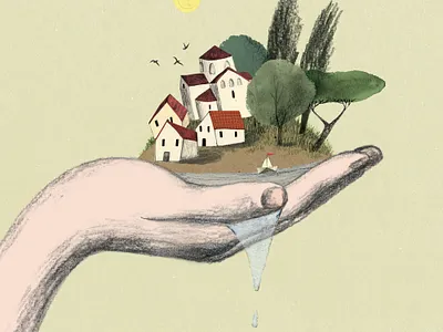 Gulliver. childrens book hand drawn illustration tale tales