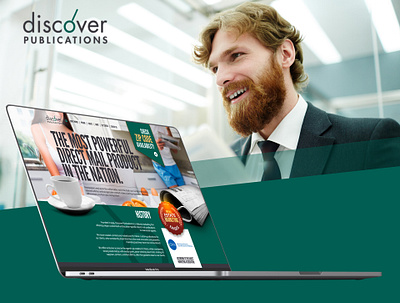 DISCOVER PUBLICATIONS branding design illustrator photoshop ui ux web website